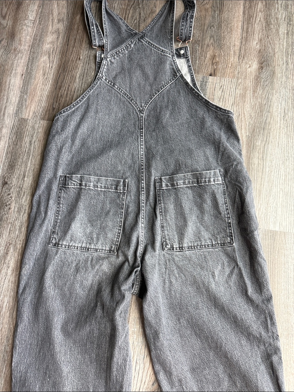 Universal Thread Charcoal Gray Denim Overalls - Picture 7 of 8